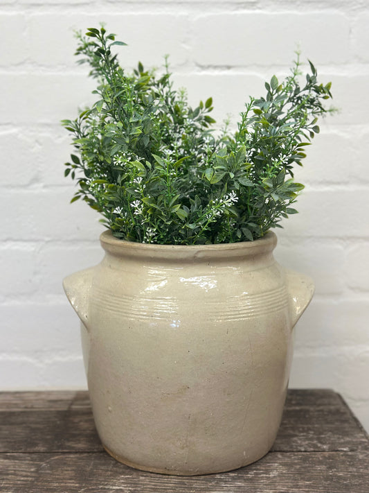 Antique French Large Confit Pot