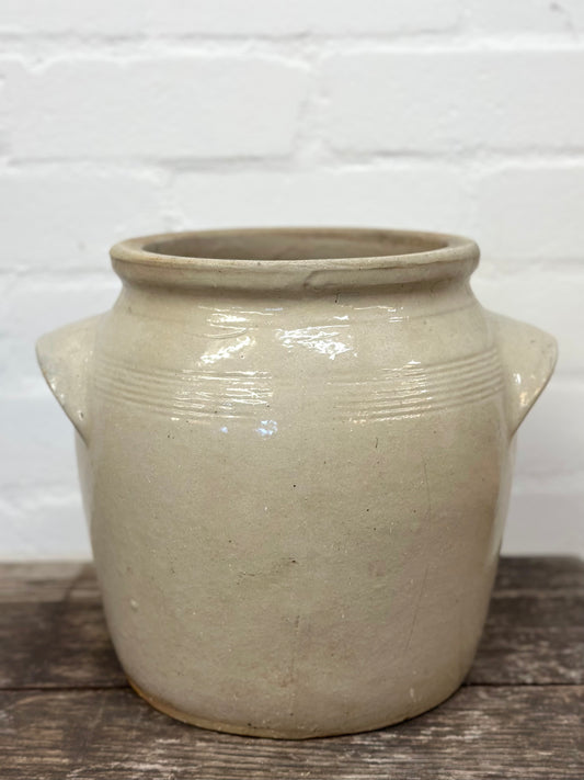 Antique French Large Confit Pot
