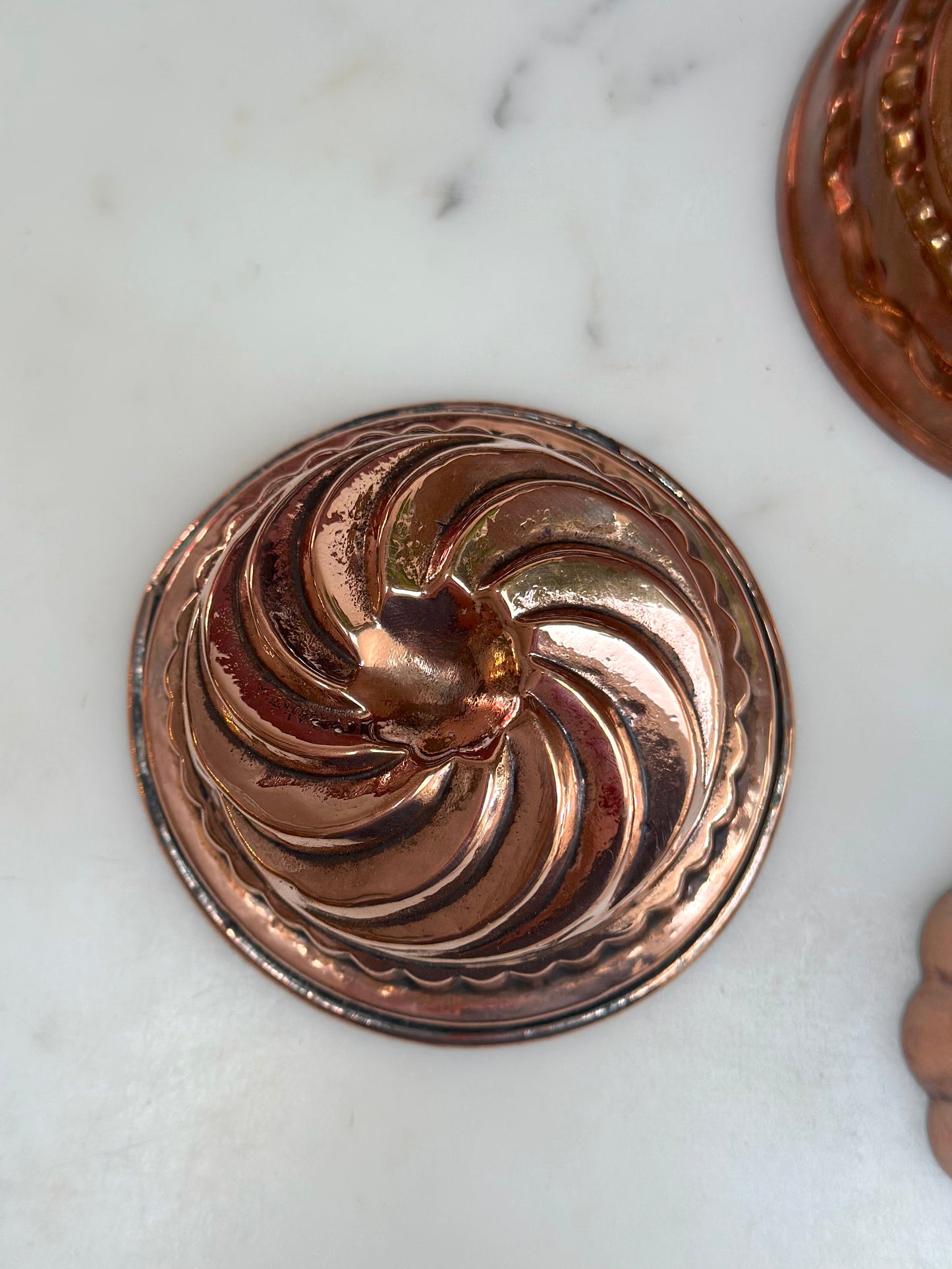 Vintage French Small Round Jelly Moulds