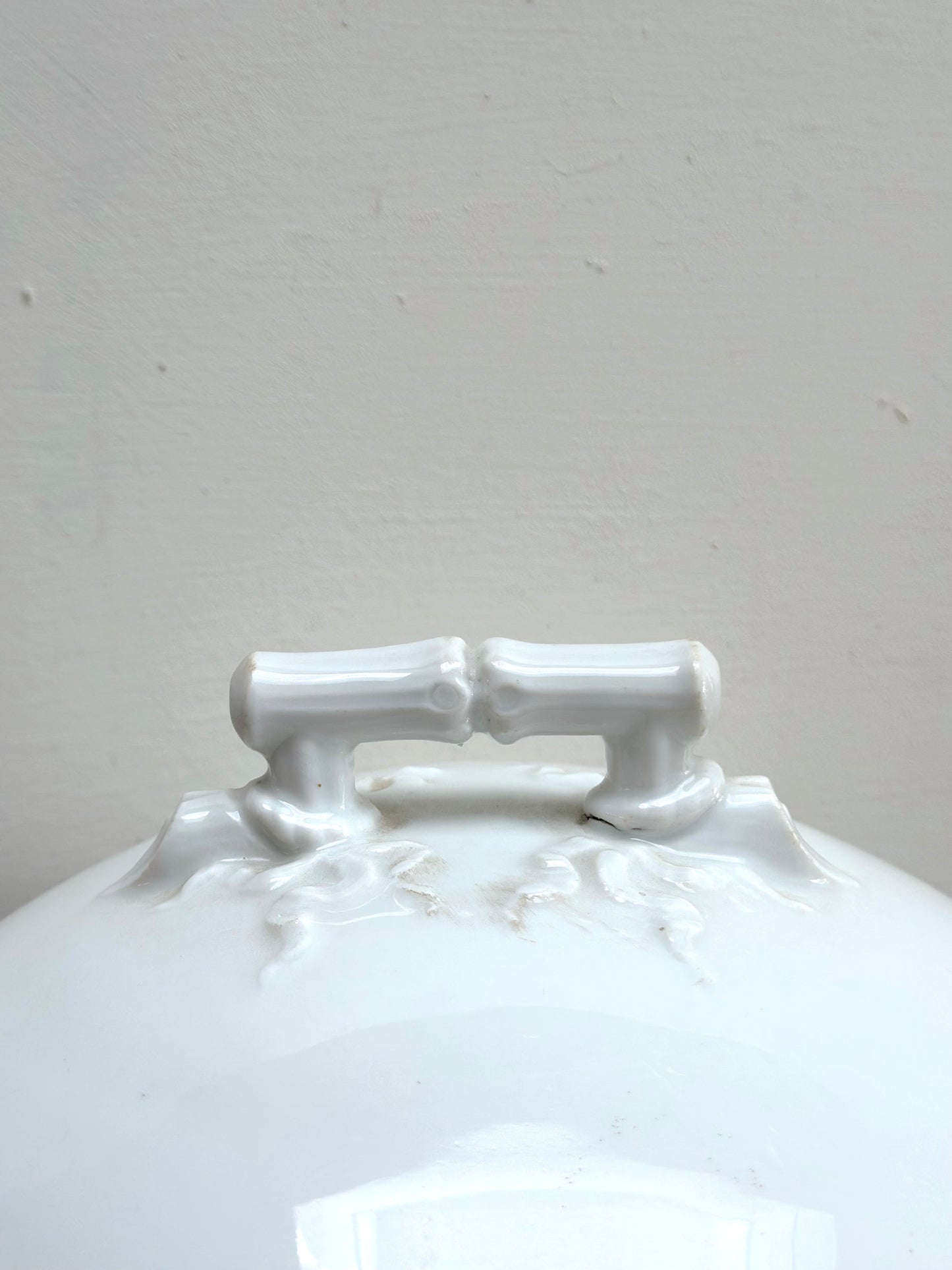 Antique French Large White Tureen