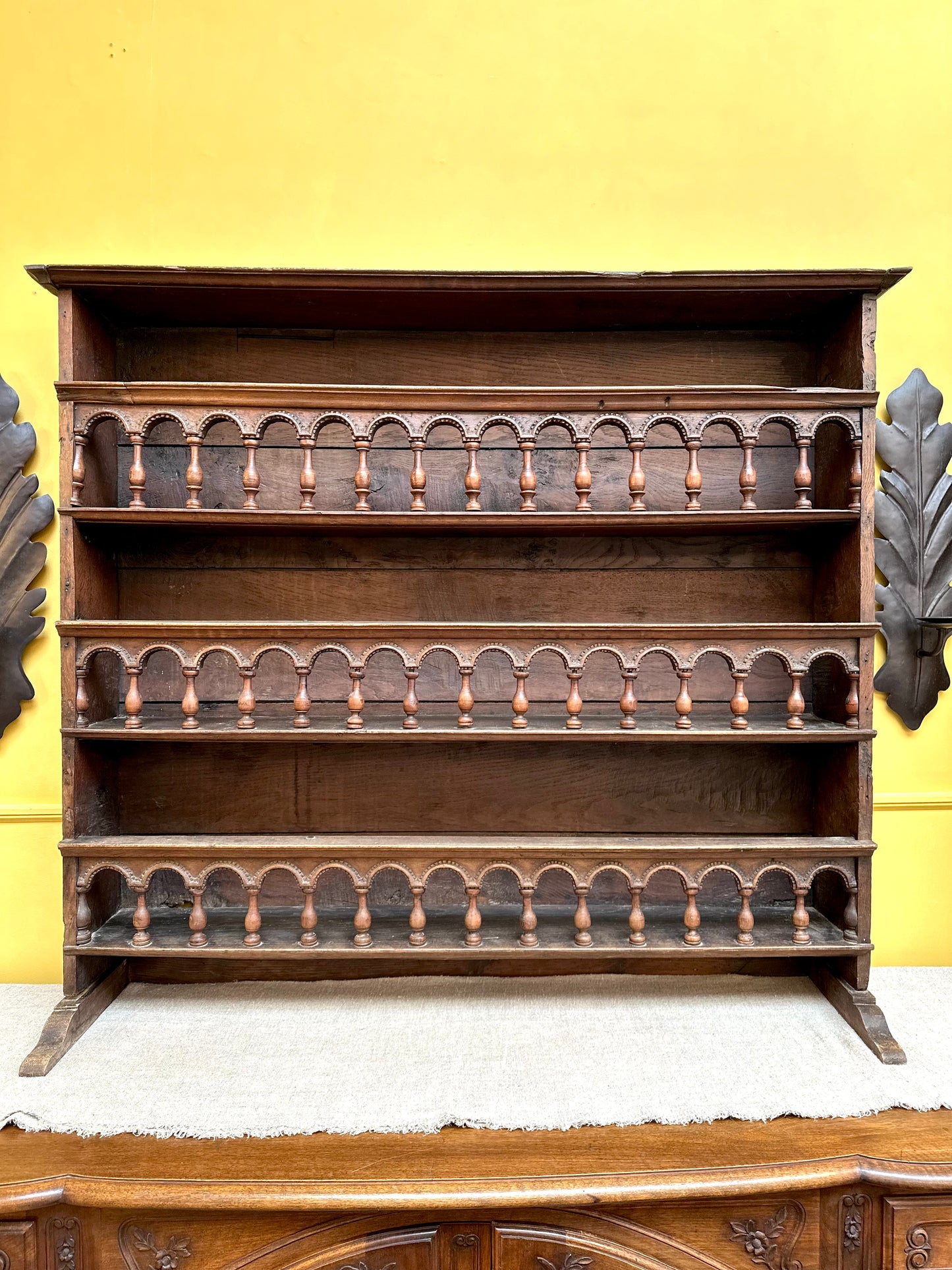 Antique Wooden Shelving Unit