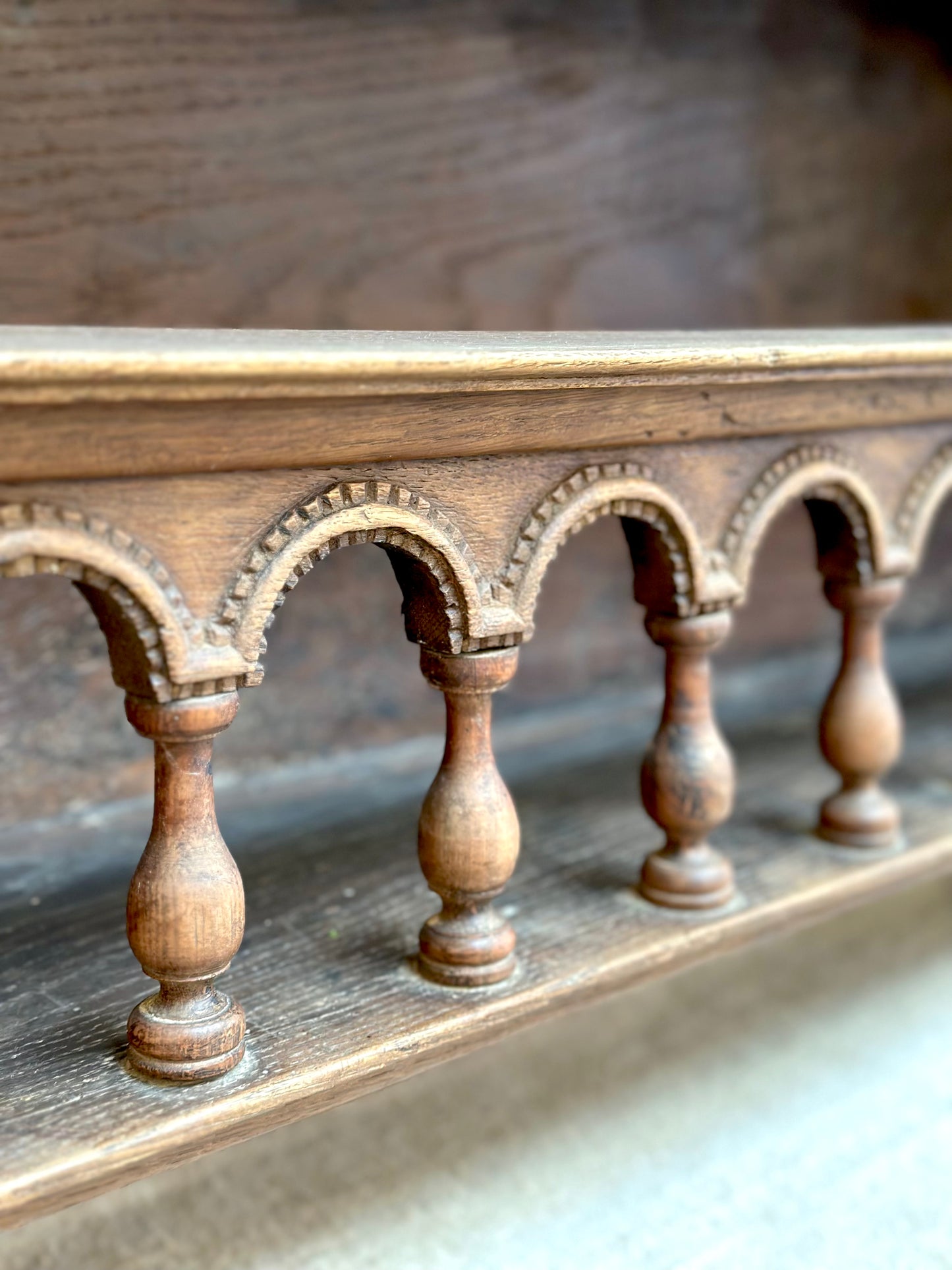 Antique Wooden Shelving Unit