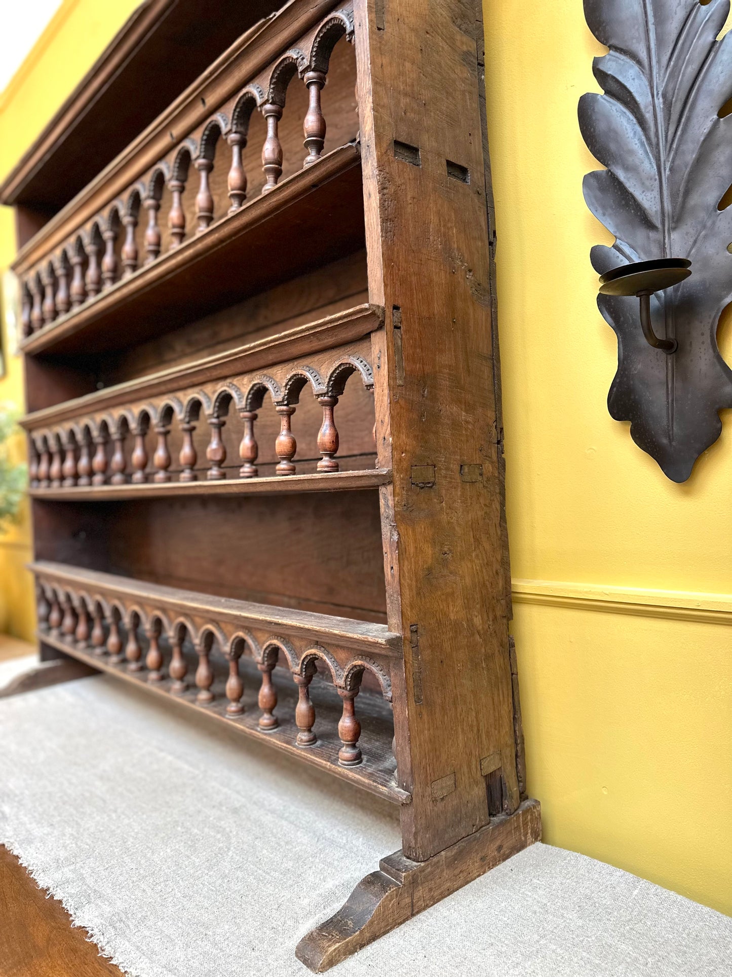 Antique Wooden Shelving Unit