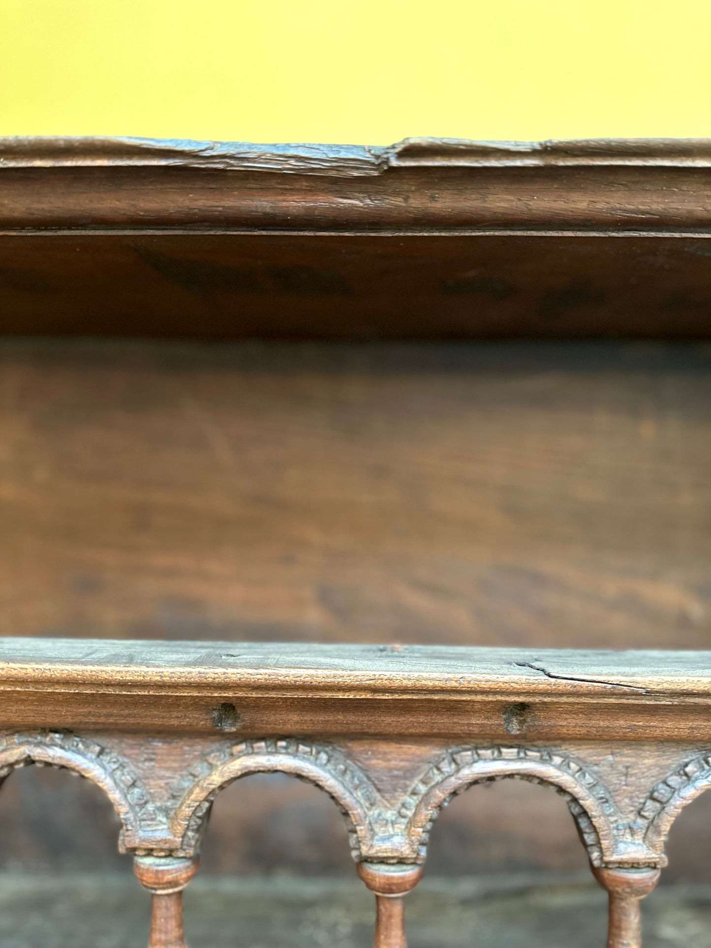 Antique Wooden Shelving Unit