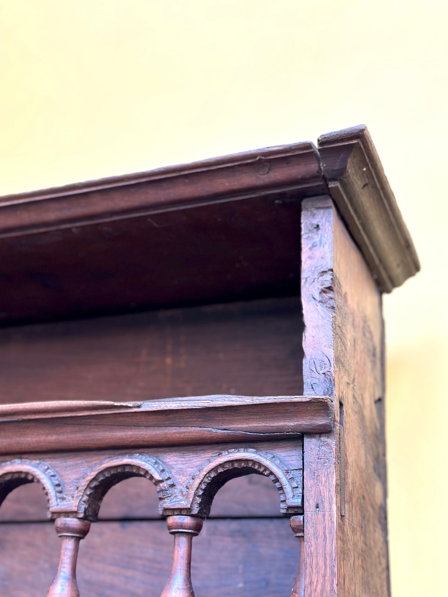 Antique Wooden Shelving Unit
