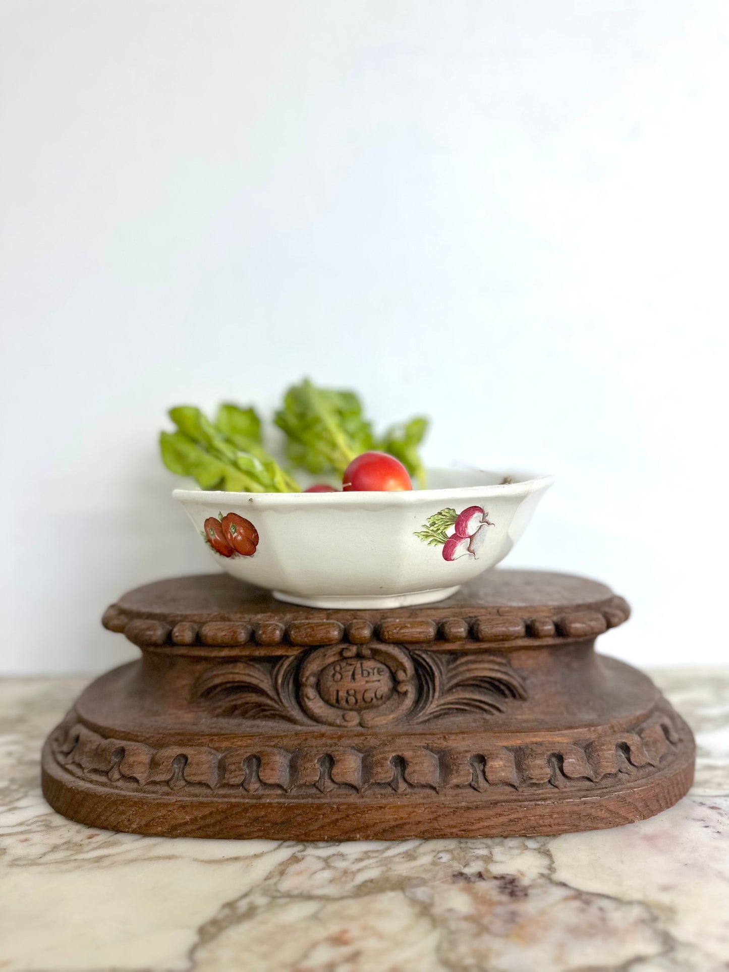 Vintage French "Milliat Frères" Vegetables - Small Serving Bowl
