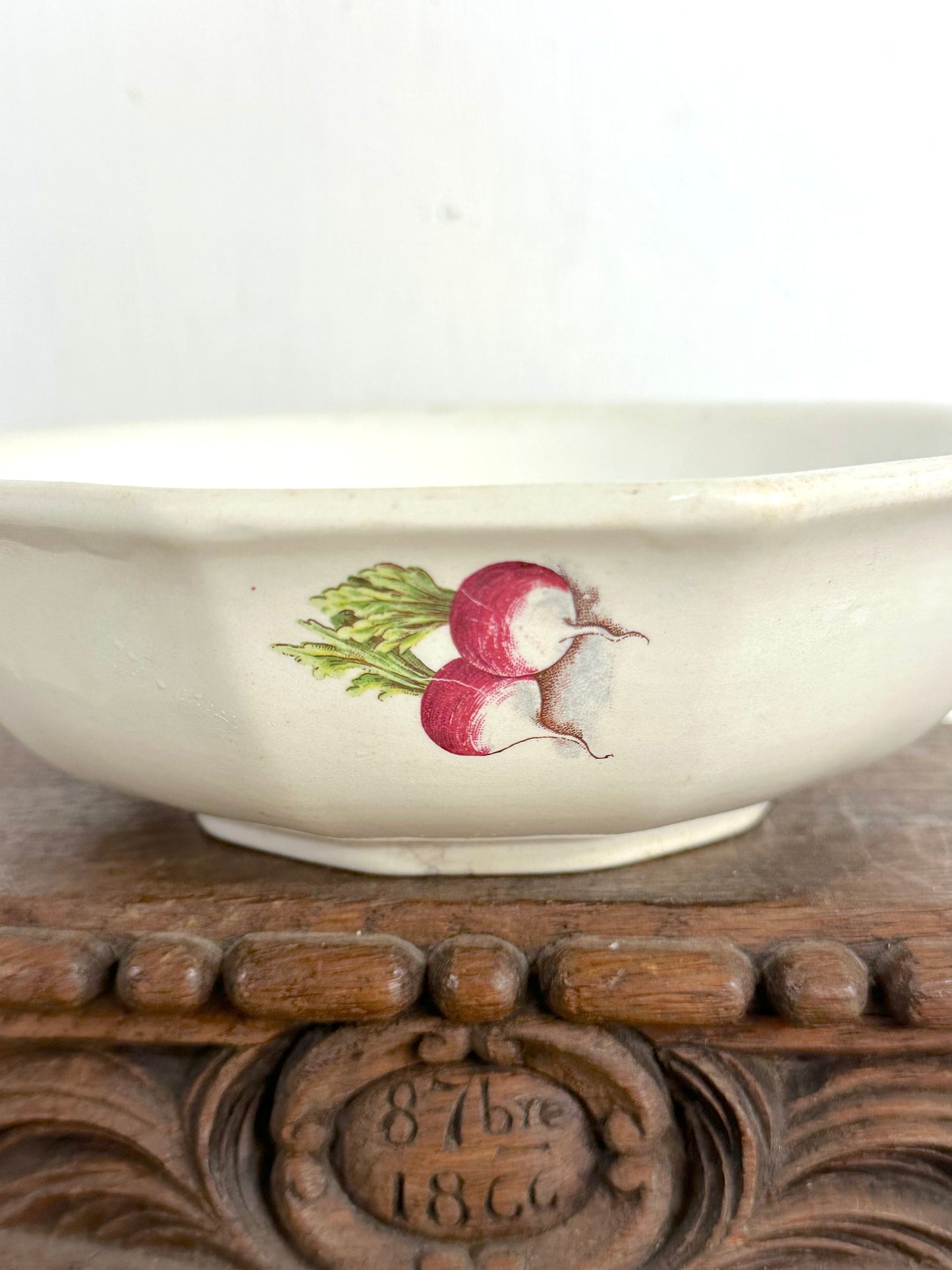 Vintage French "Milliat Frères" Vegetables - Small Serving Bowl