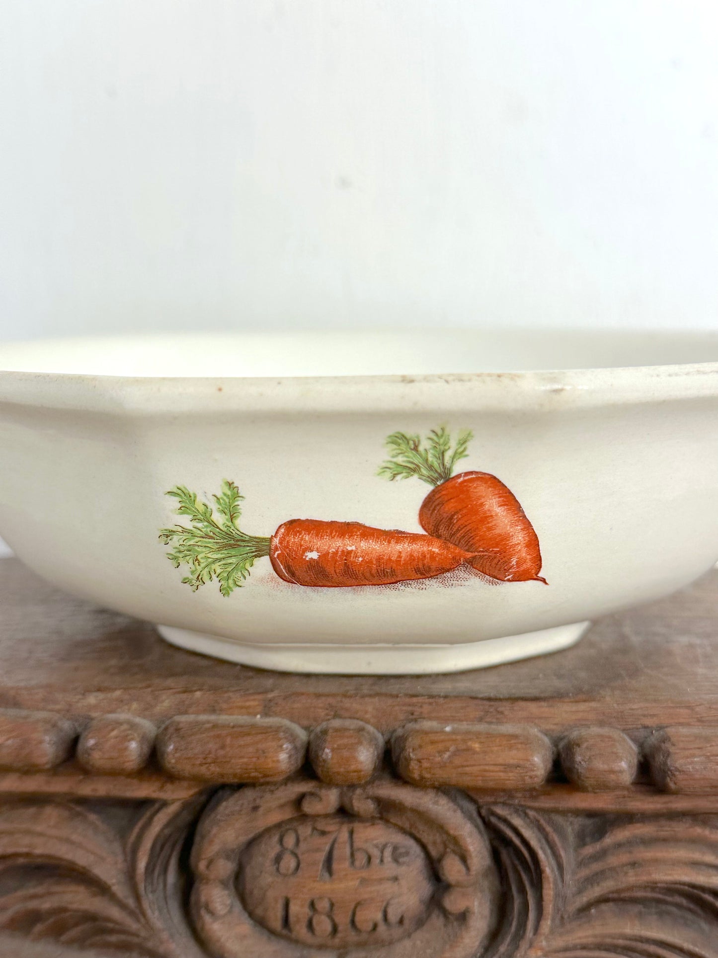 Vintage French "Milliat Frères" Vegetables - Small Serving Bowl