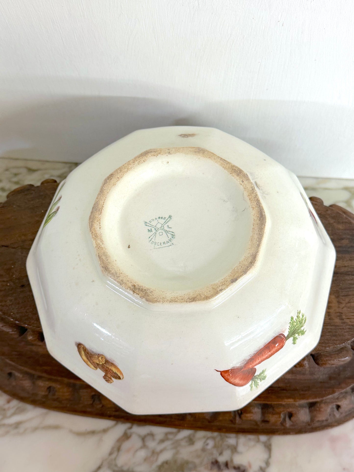 Vintage French "Milliat Frères" Vegetables - Small Serving Bowl