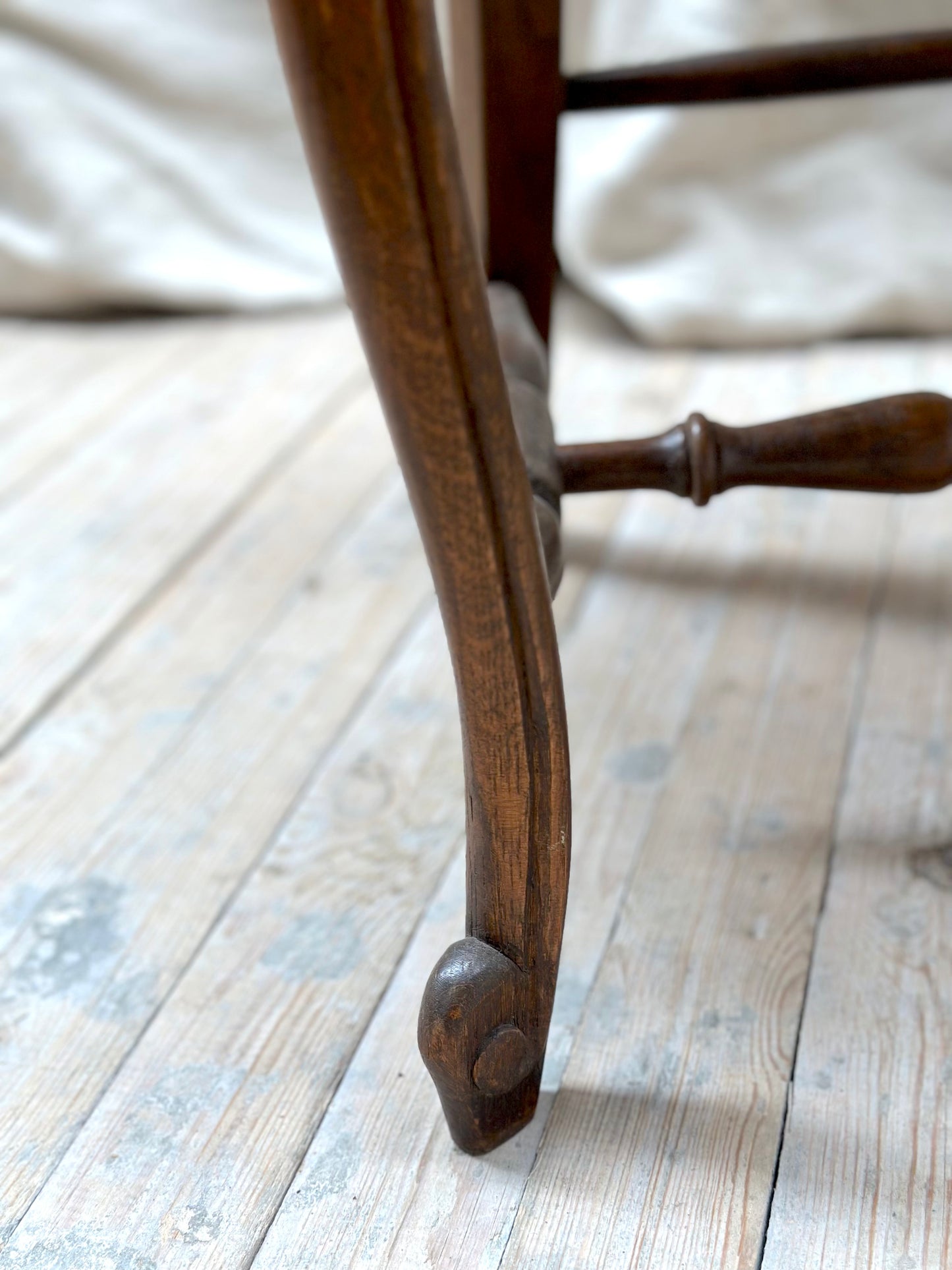 Antique French Oak Louis XV Dining Chairs - Set of 6