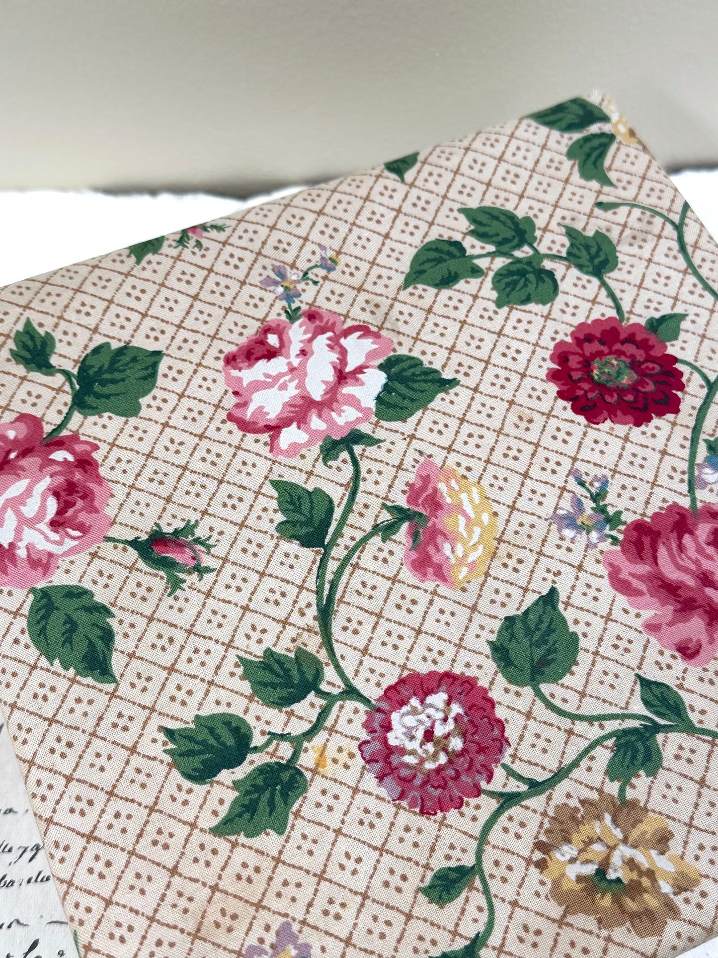 Antique French 'Bouquet des Fleurs' Fabric Covered Boudoir Boxes