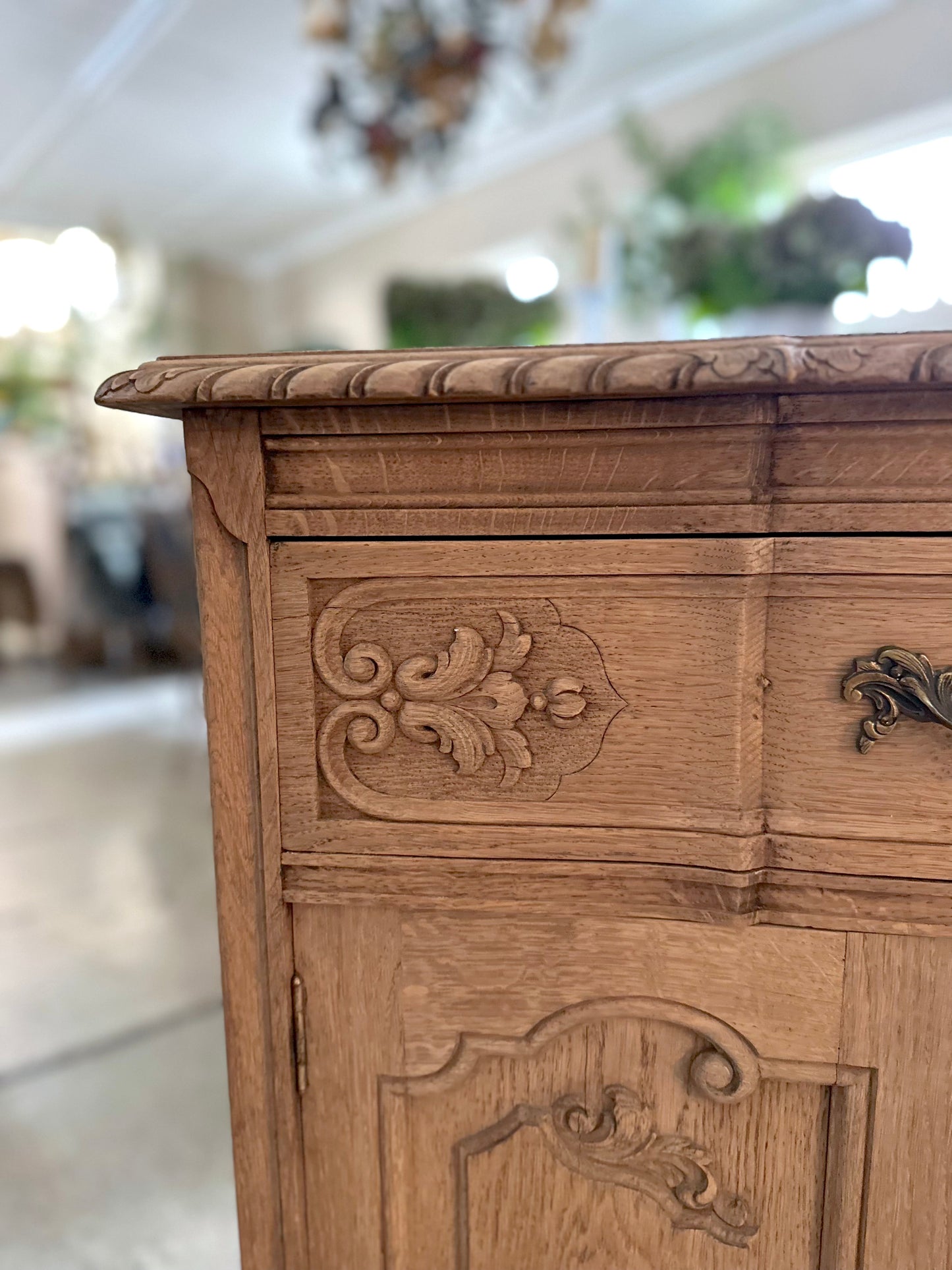 Antique French Confiturier With Double Doors - Raw Finish