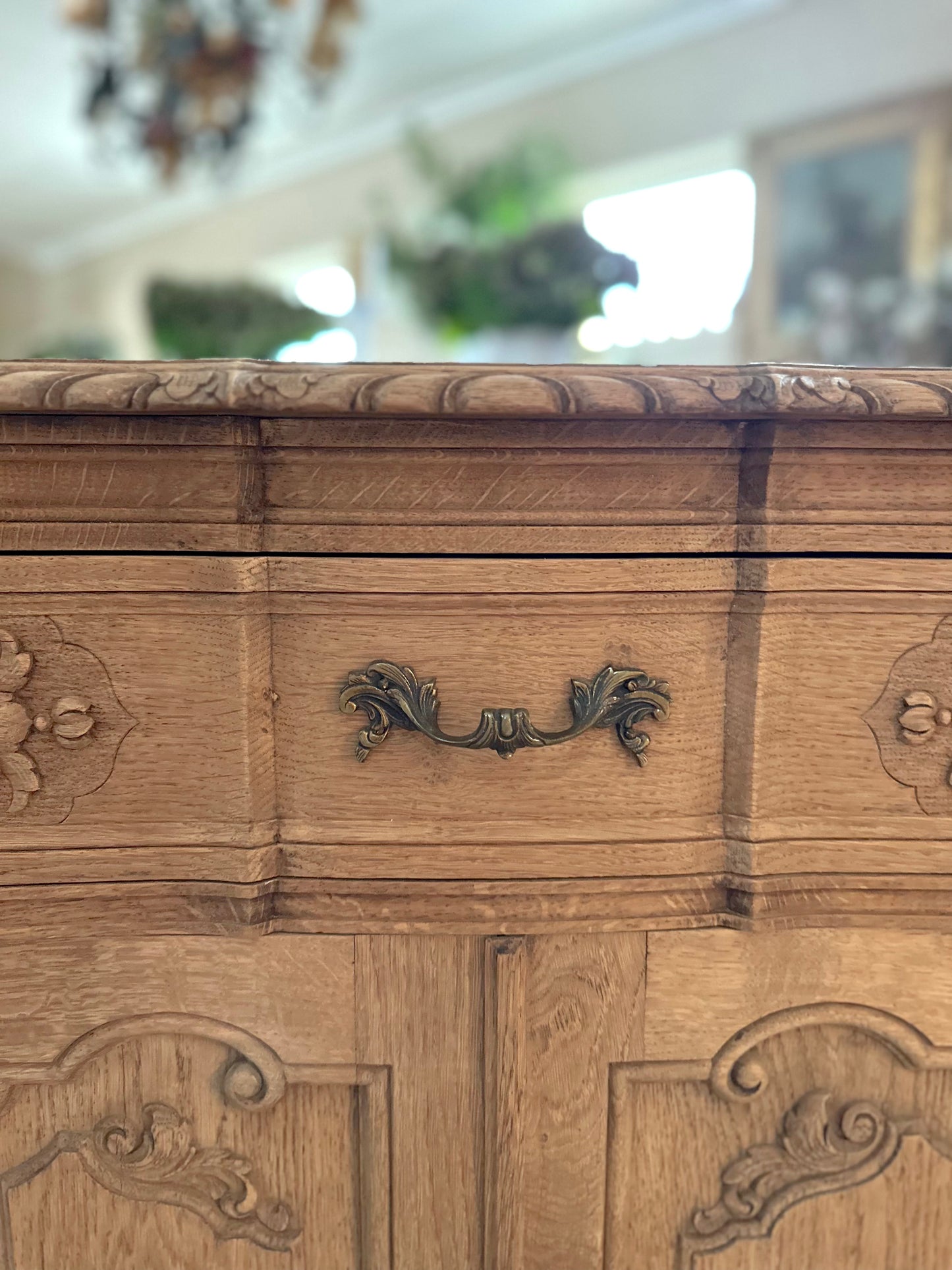 Antique French Confiturier With Double Doors - Raw Finish