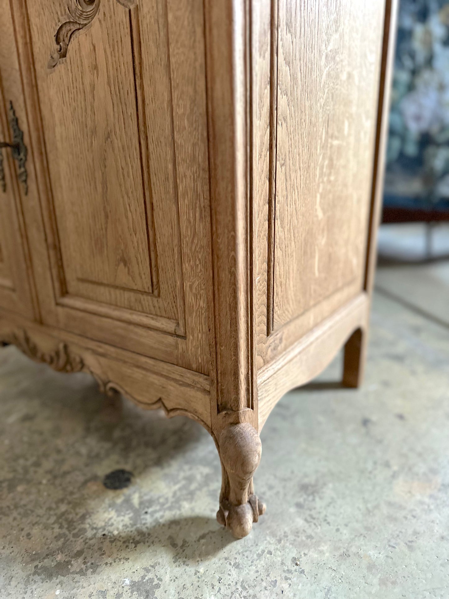 Antique French Confiturier With Double Doors - Raw Finish