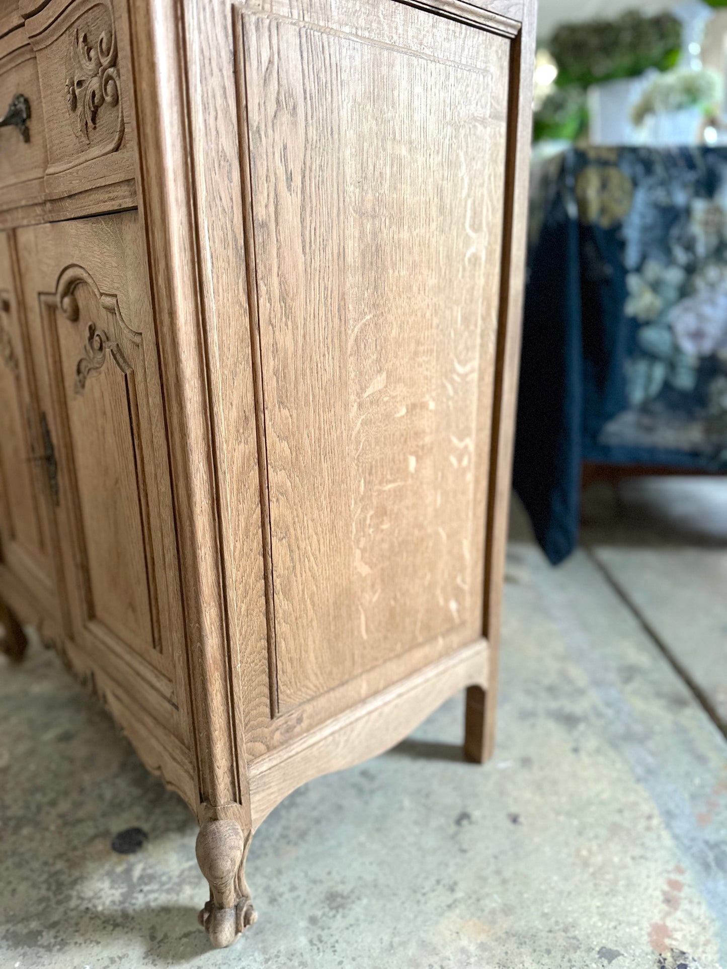 Antique French Confiturier With Double Doors - Raw Finish