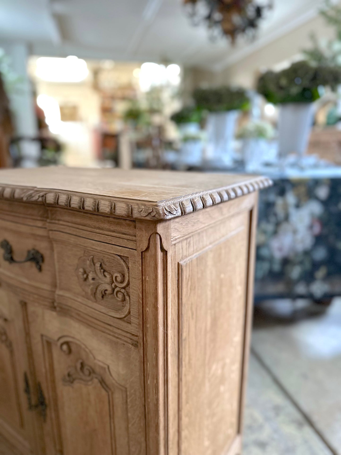 Antique French Confiturier With Double Doors - Raw Finish