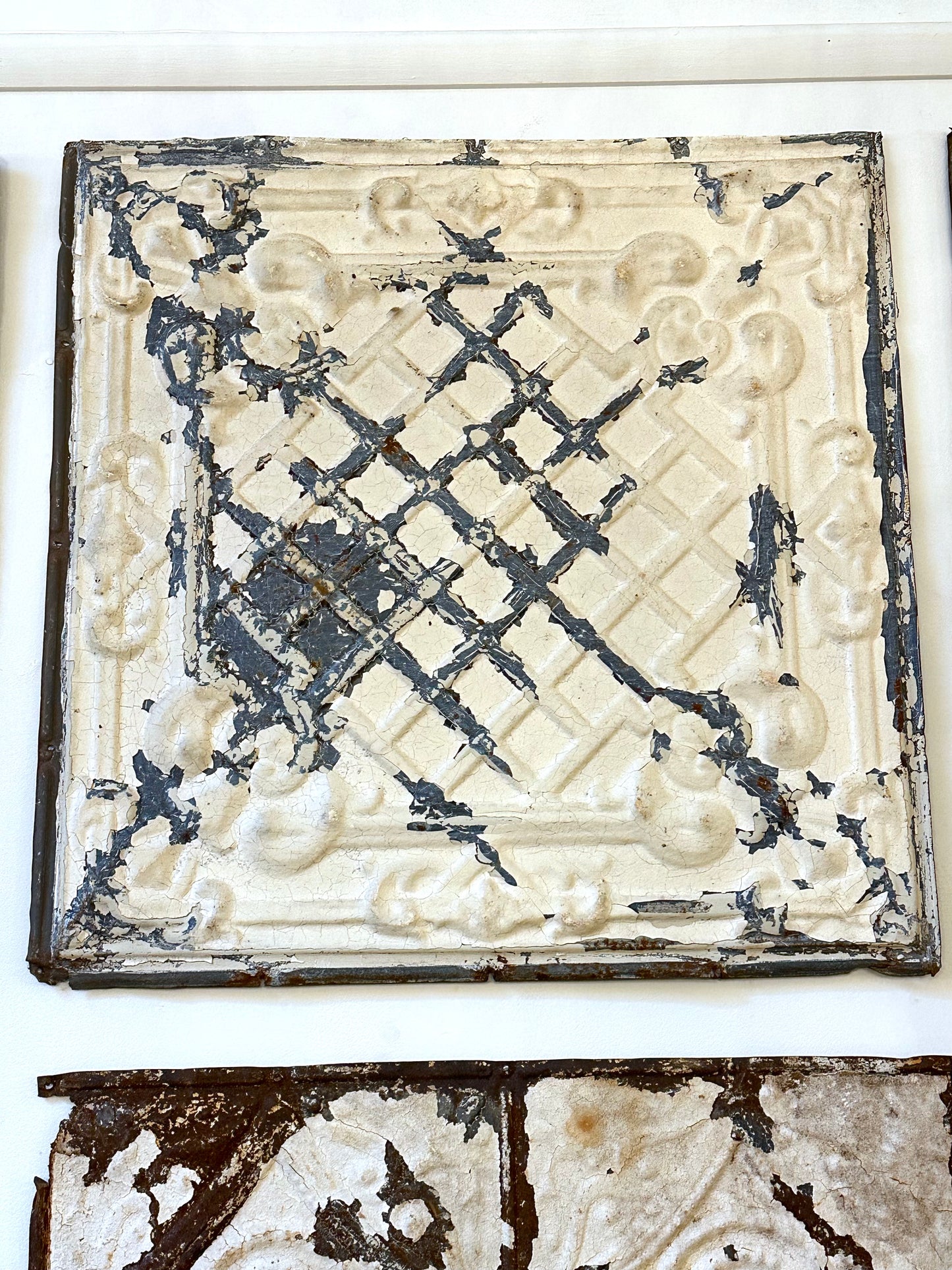 Vintage European Tin Ceiling Panels