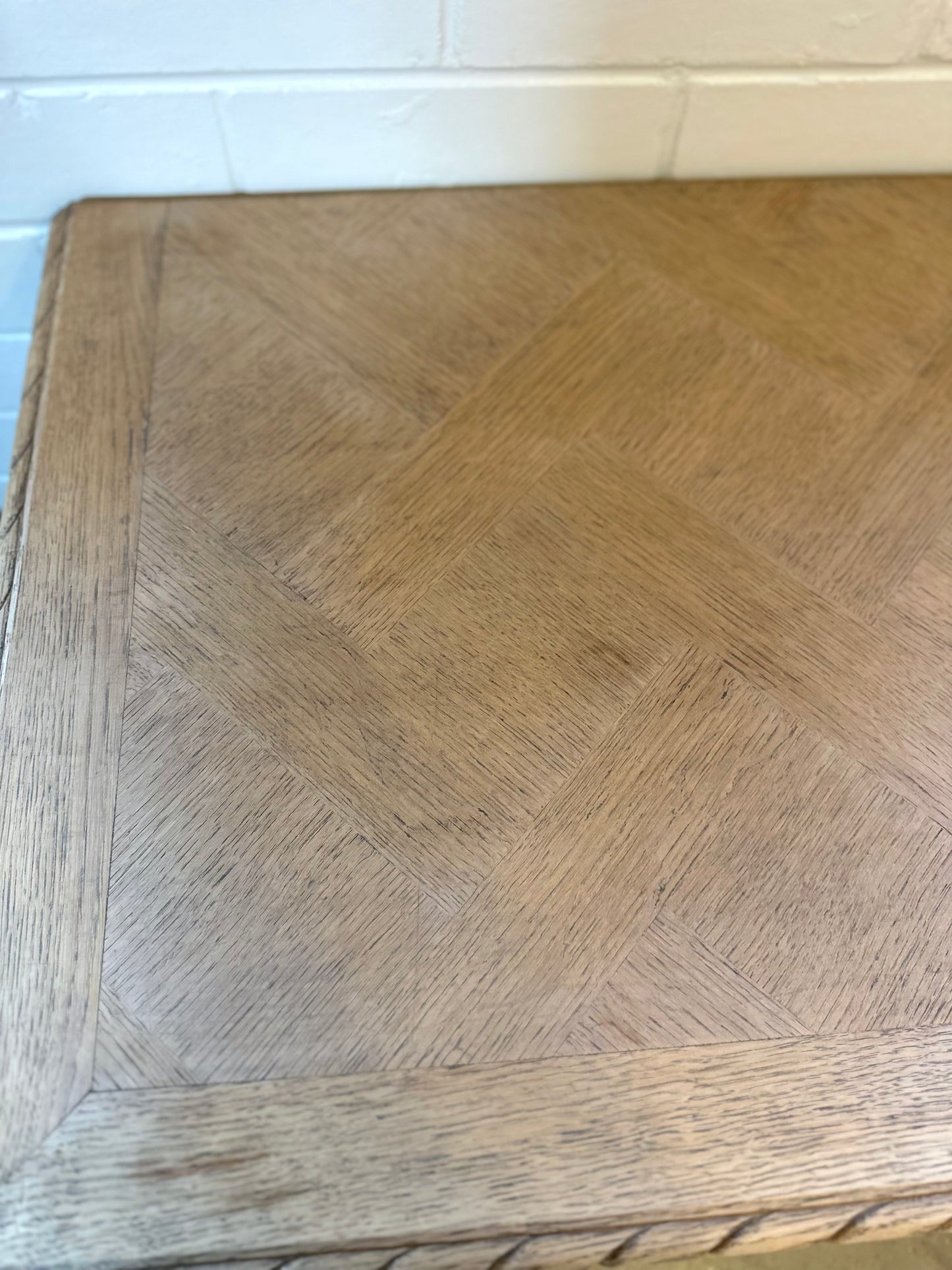 Antique French 2 Door 2 Drawer Sideboard - Raw Oak