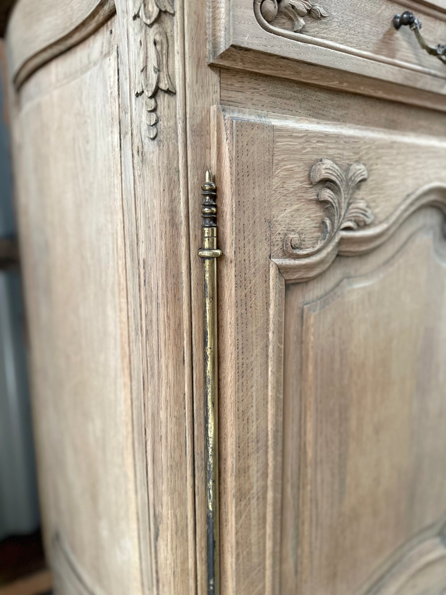 Antique French 2 Door 2 Drawer Marquetry Top Sideboard