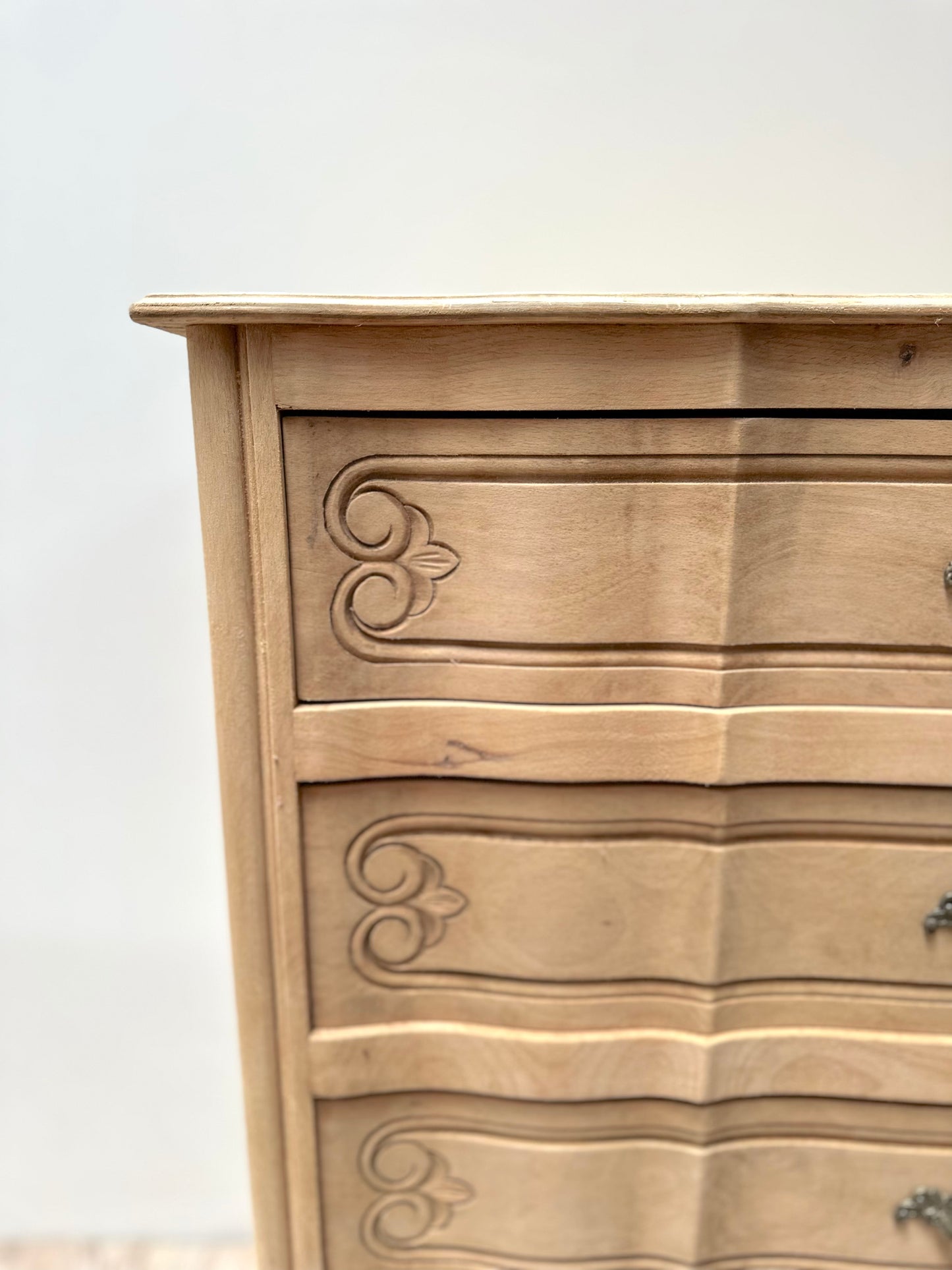 Antique French Petite 3 Drawer Commode