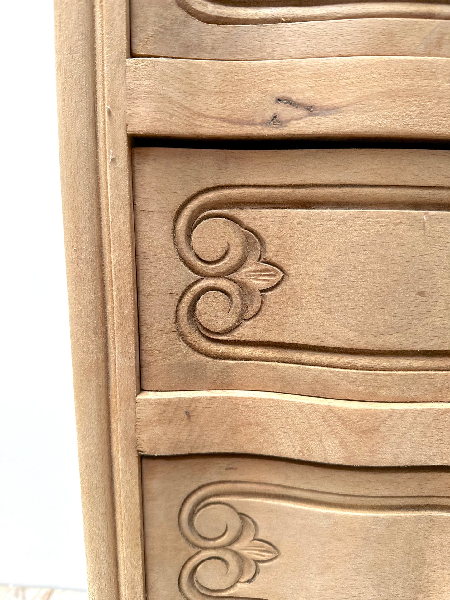 Antique French Petite 3 Drawer Commode