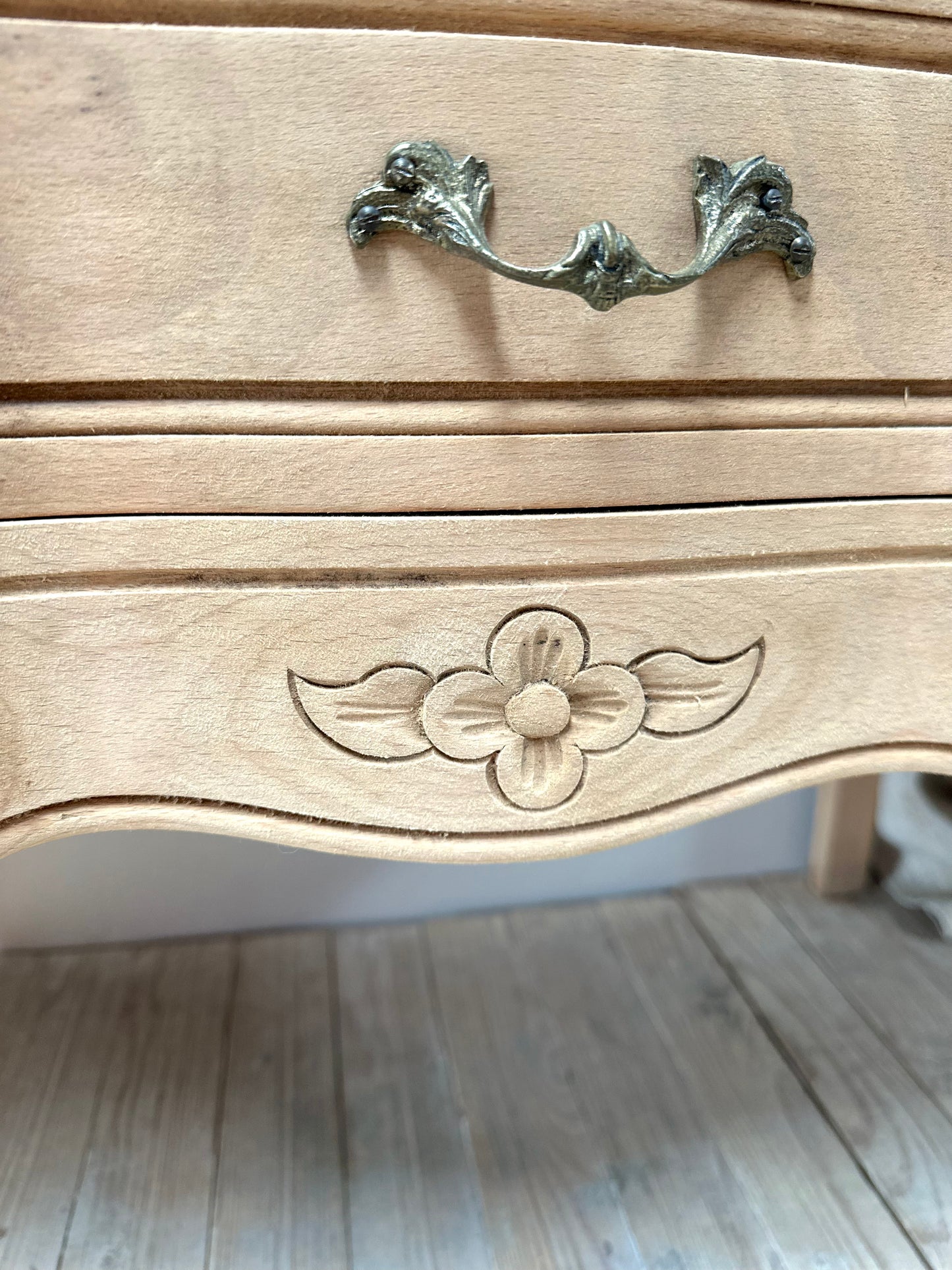 Antique French Petite 3 Drawer Commode