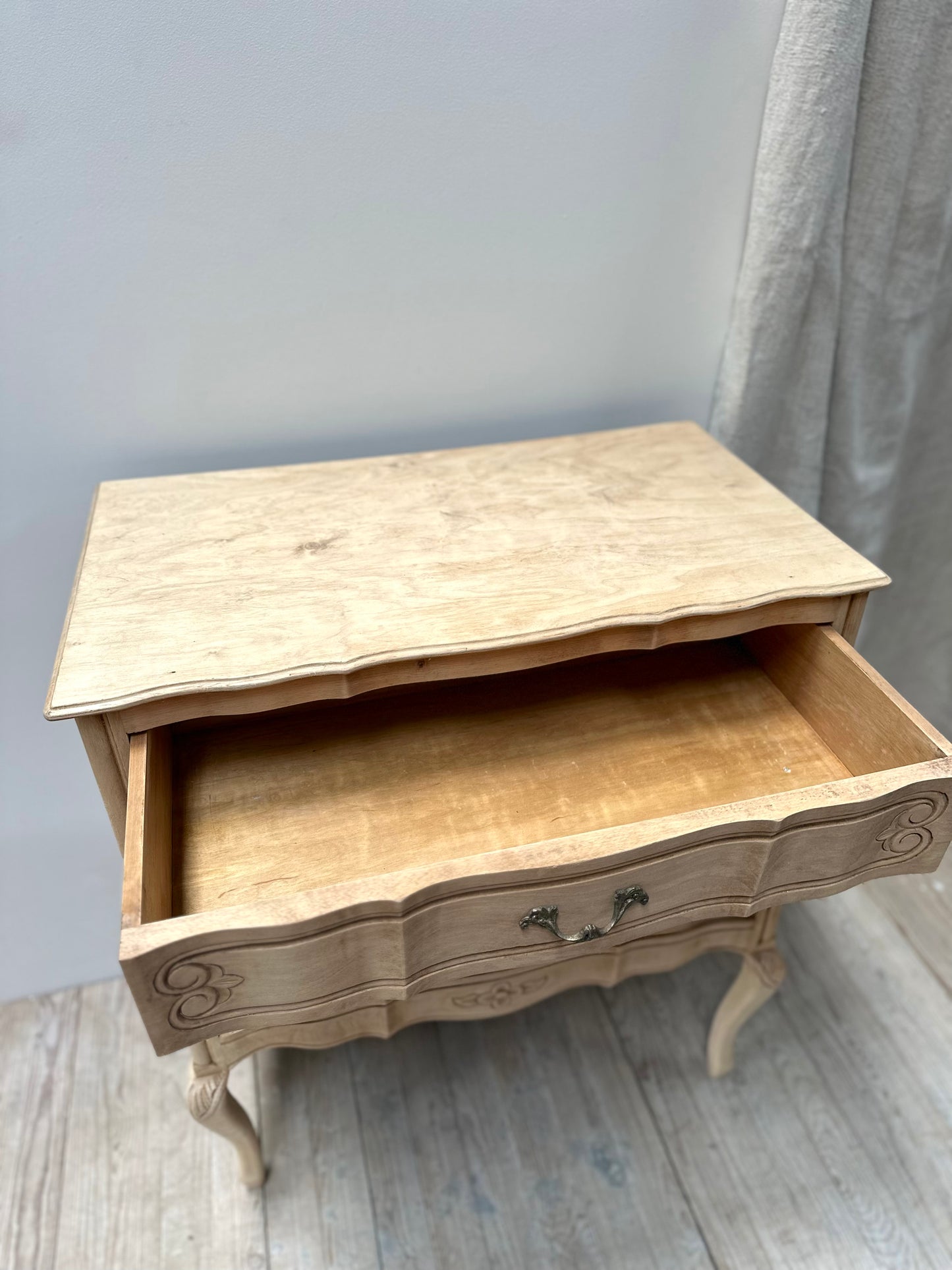Antique French Petite 3 Drawer Commode