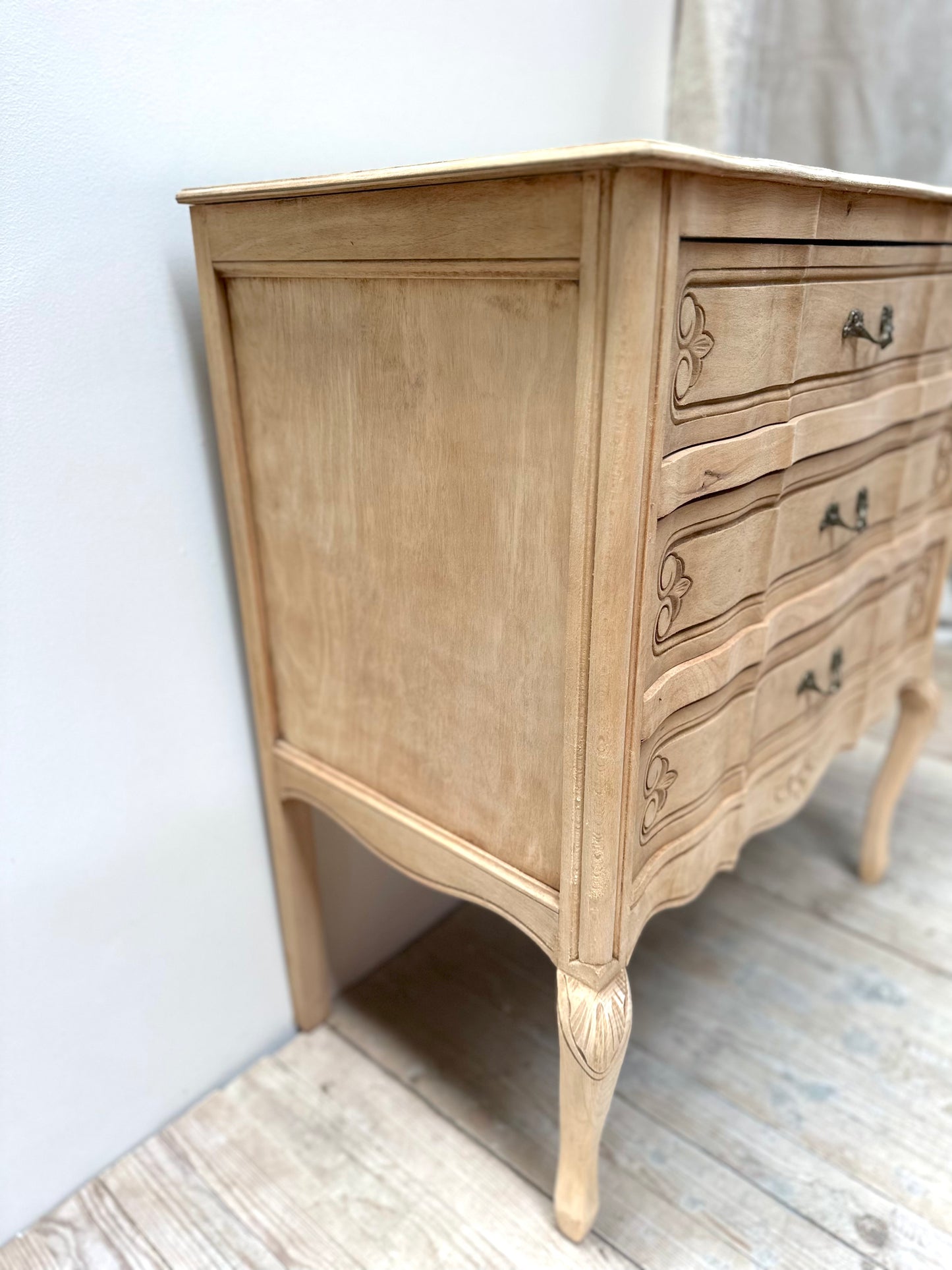 Antique French Petite 3 Drawer Commode