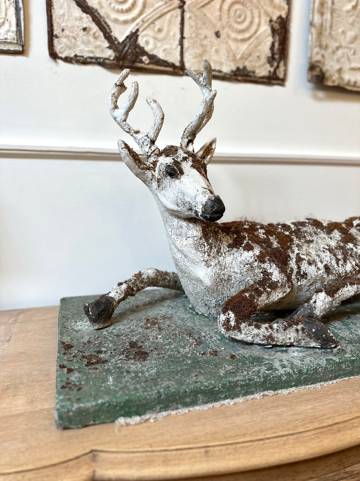 Antique French Deer Garden Statue