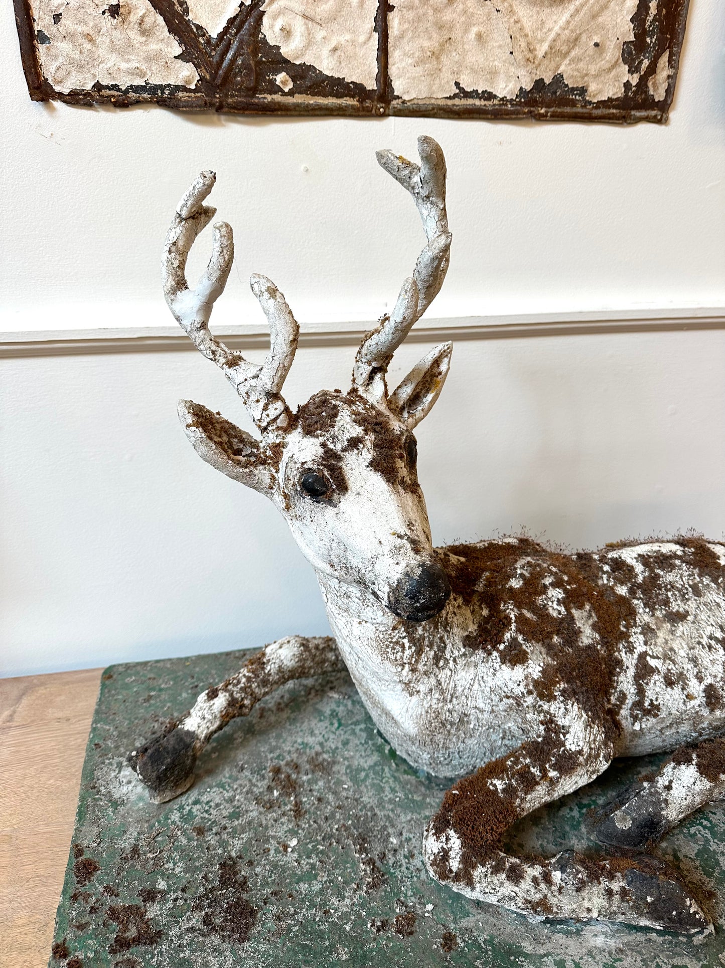 Antique French Deer Garden Statue