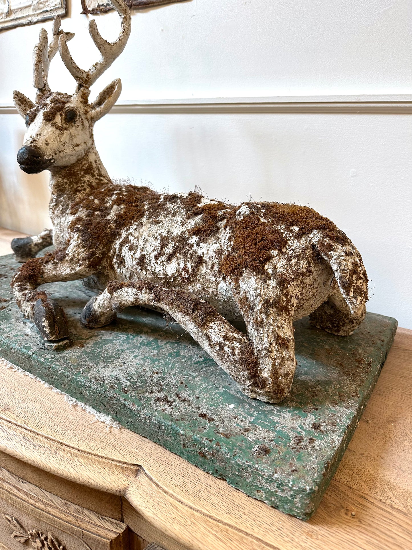 Antique French Deer Garden Statue