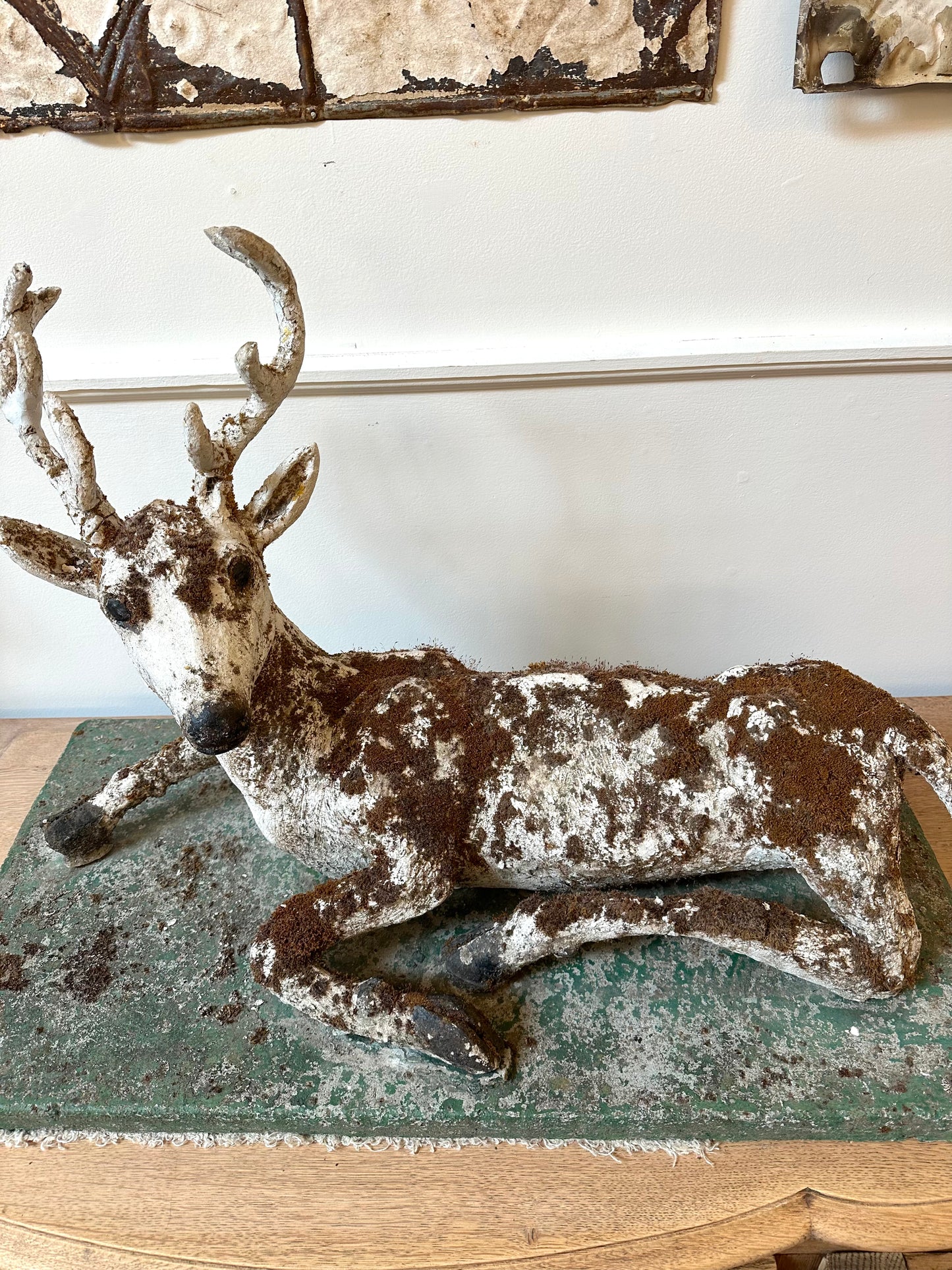 Antique French Deer Garden Statue