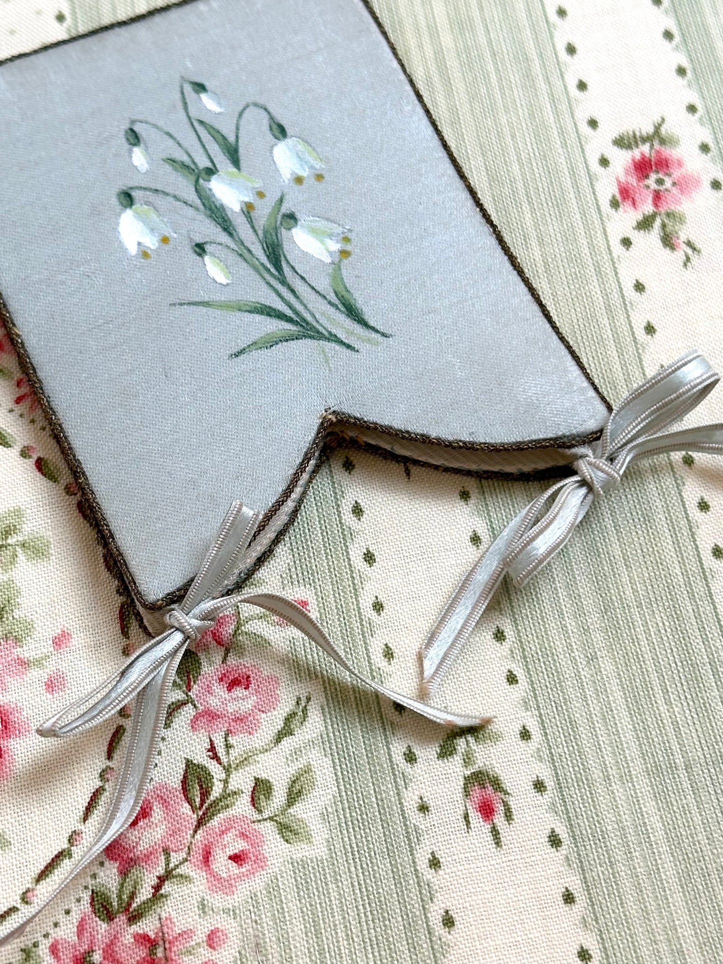 Antique French Snow Drops Needle Case