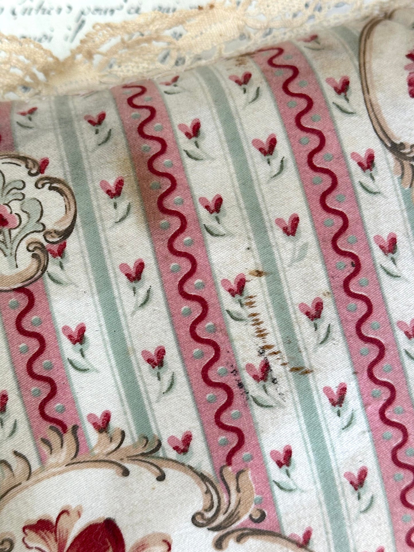 Antique French Floral Pin Cushion