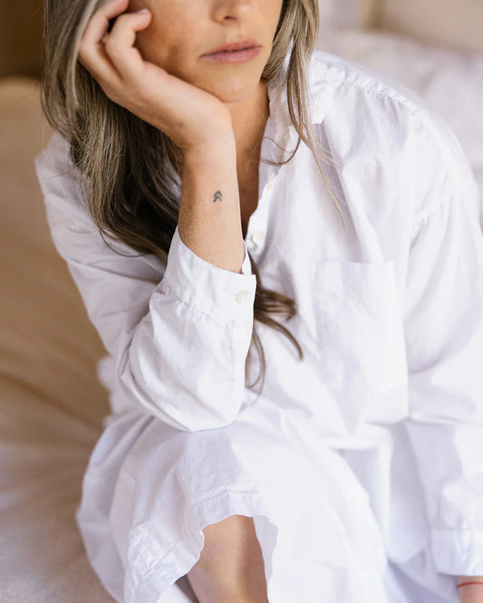 Metta Indra Shirt Cotton Poplin - White