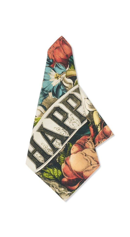 Summerill & Bishop x John Derian 'Happy' Linen Napkin