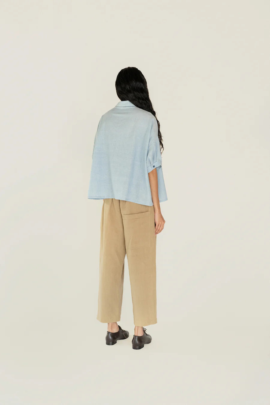 Runaway Bicycle Pale Blue Short Sleeve Shirt