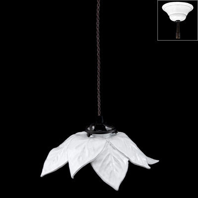 Astier de Villatte Jose Levy 2 Leaf Pendant Light