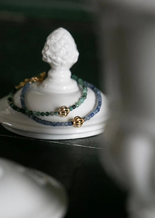 Alix d. Reynis Lucrece Bracelet In Vermeil And Blue Kyanite