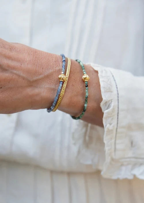 Alix d. Reynis Lucrece Bracelet In Vermeil And Blue Kyanite