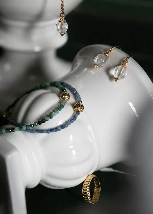 Alix d. Reynis Lucrece Bracelet In Vermeil And Blue Kyanite