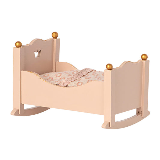 Maileg Baby Mouse Cradle Rose
