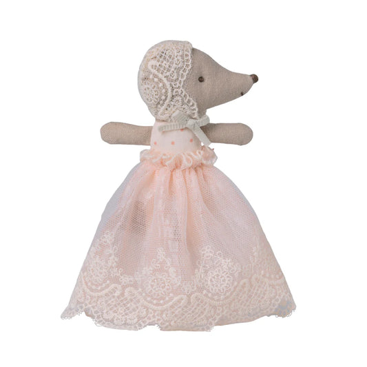 Maileg Baby Mouse In Gown - Powder
