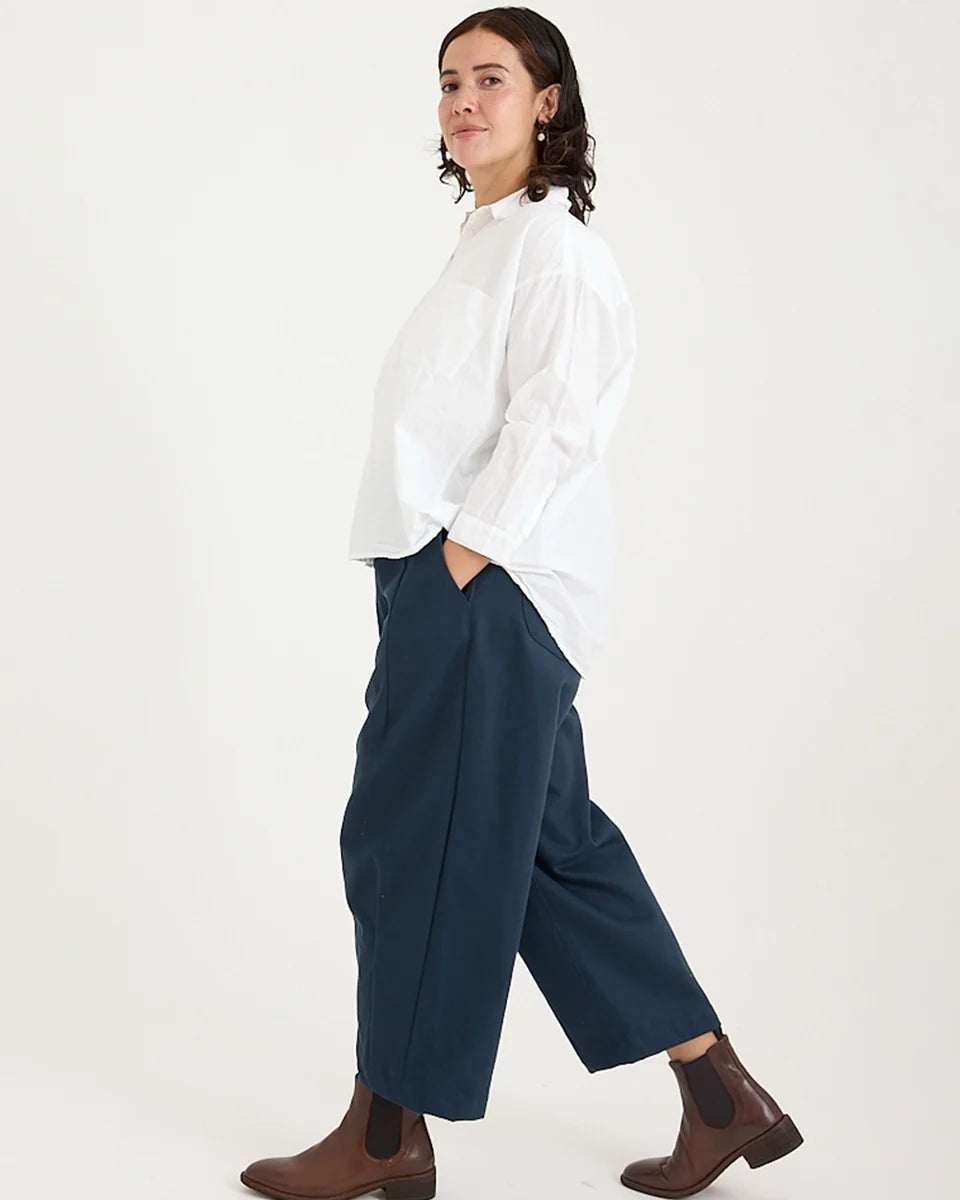 Metta Indra Shirt Cotton Poplin - White
