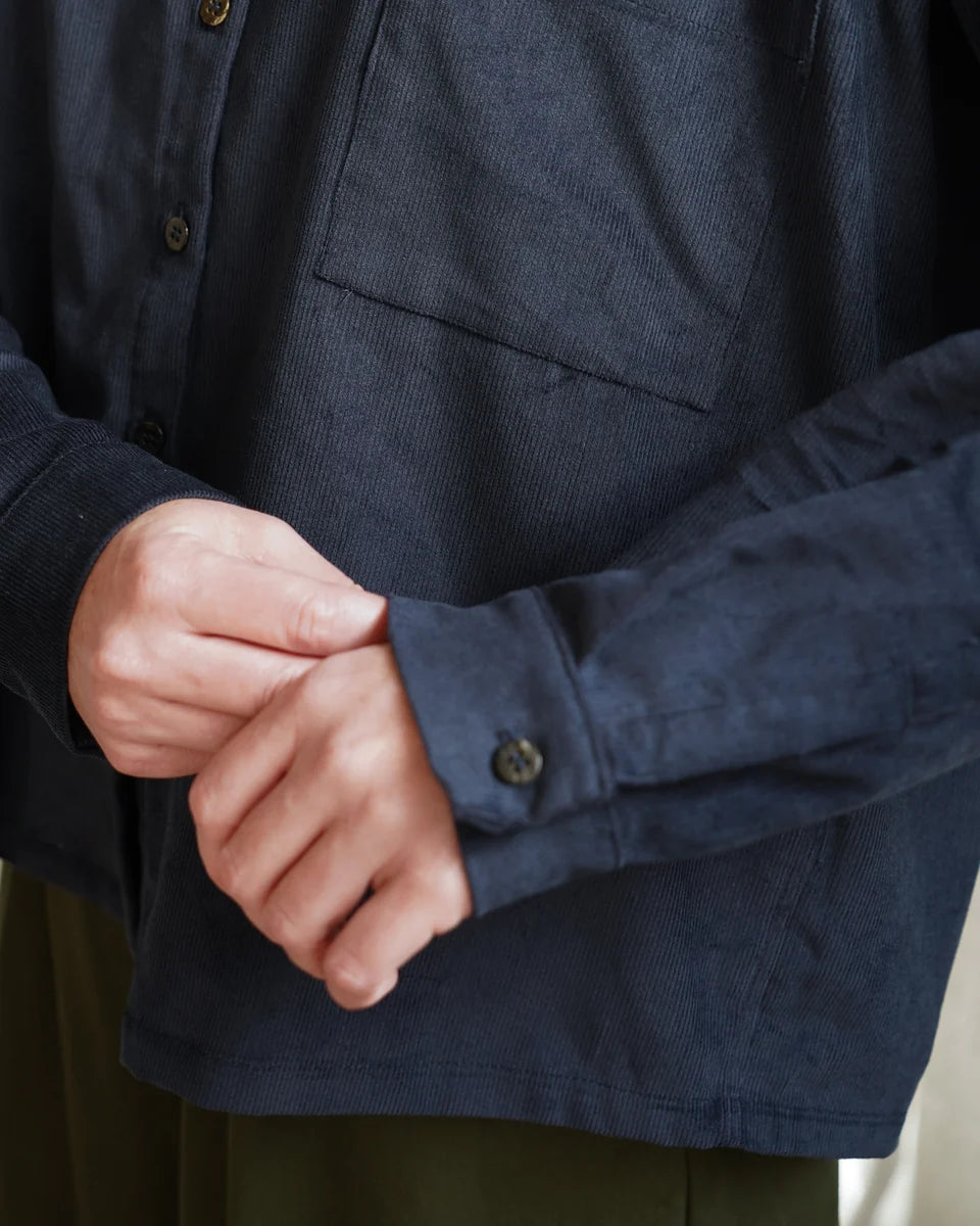 Metta Indra Shirt Soft Corduroy - Navy