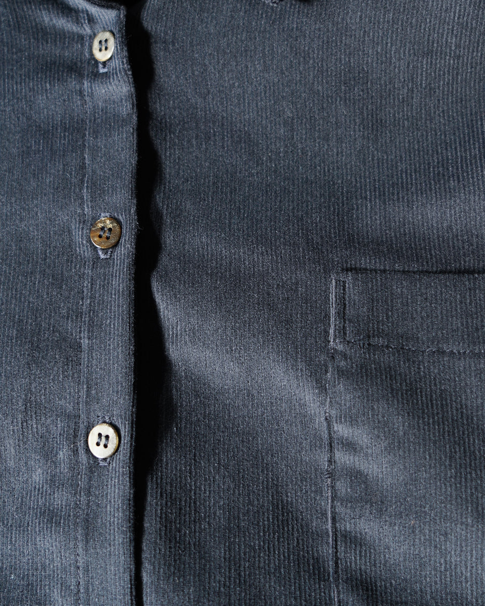 Metta Indra Shirt Soft Corduroy - Navy