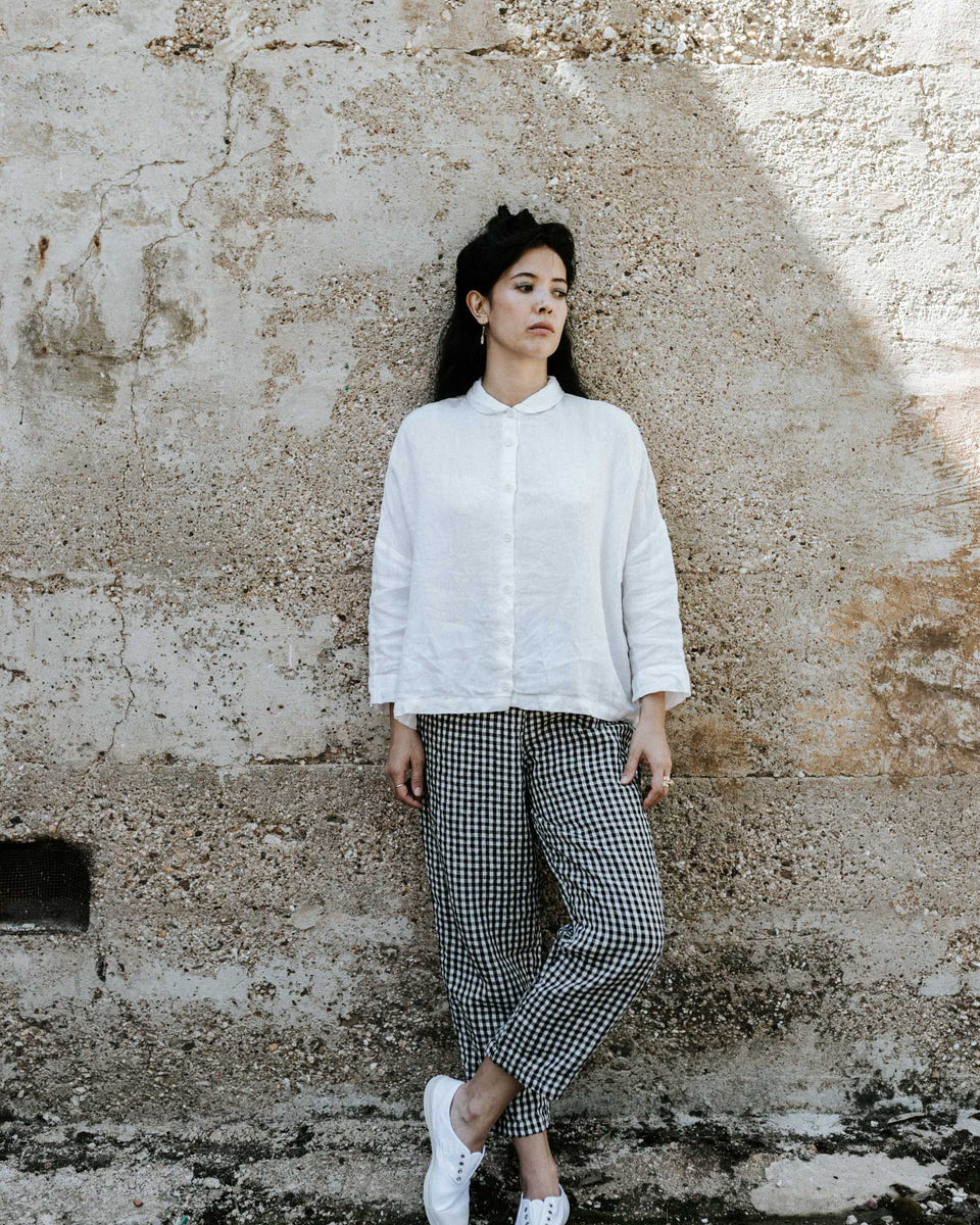 Metta Rae Lightweight Linen Shirt - White