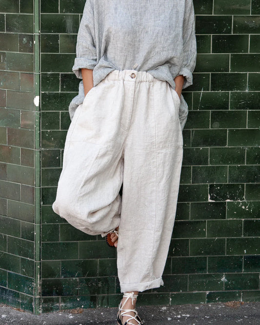 Metta Frankie Linen Pants - Natural