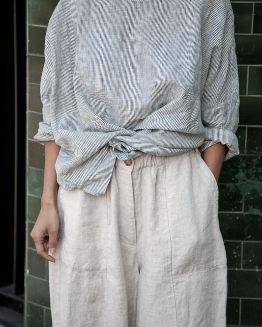 Metta Frankie Linen Pants - Natural