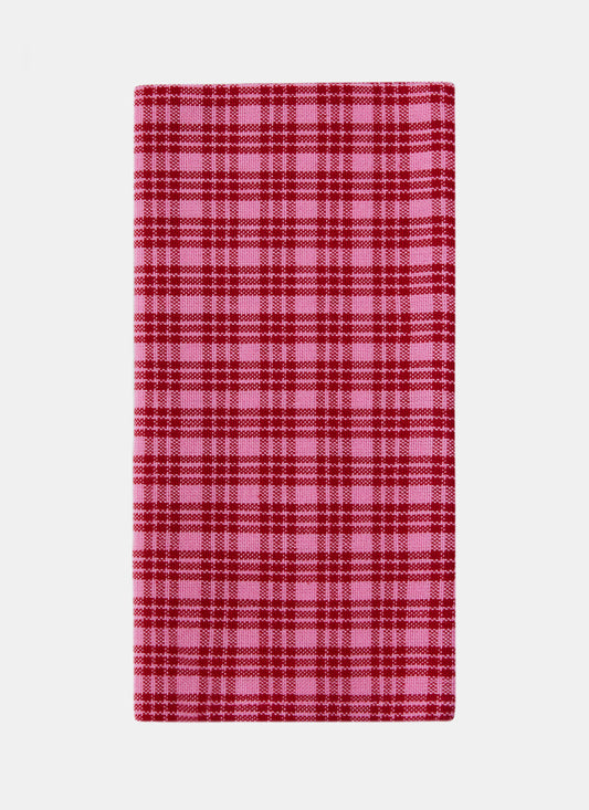 Heather Taylor Home 'Katherine Plaid - Valentine' Linen Napkins Set of 4